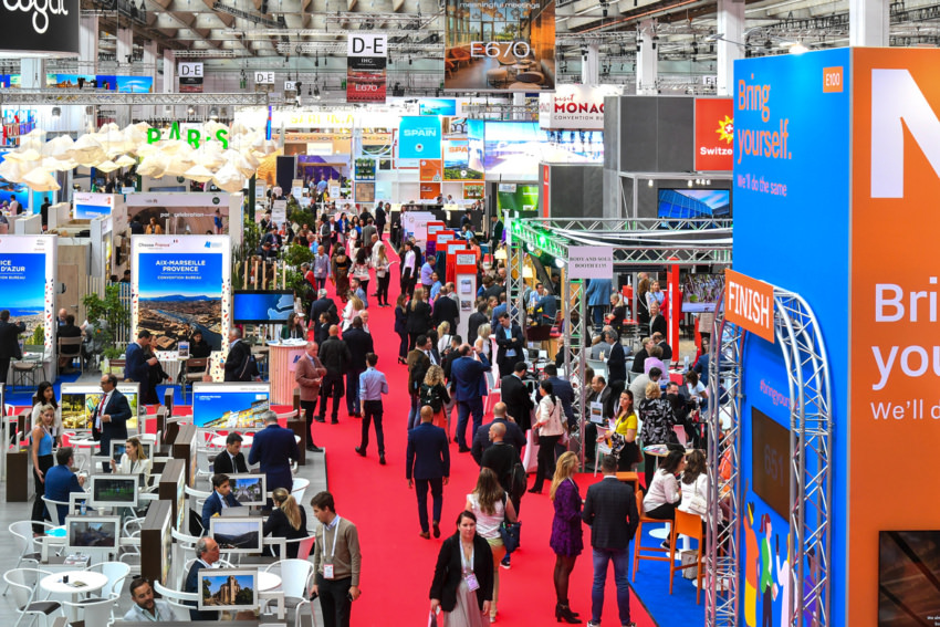 Exhibitor stands IMEX show floor b